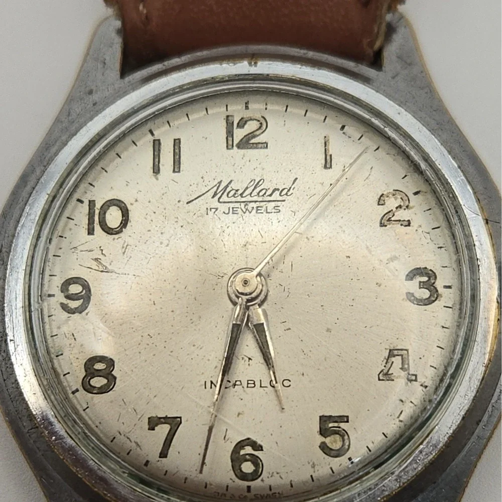 Jules Borel & Co. Mallard Aqua-Explorer Manual Wind 17Jewel Incabloc Watch.NOTES